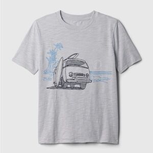 Gap kids graphic tee. Size XS (4-5). Grey. NWT